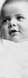 George Nader gefotografeerd door zijn ouder aan 3 maanden.