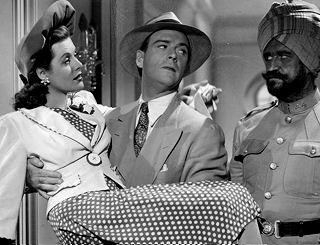 Irene Hervey met William Gargan in Universal's mysterie "Bombay Clipper" (1942).