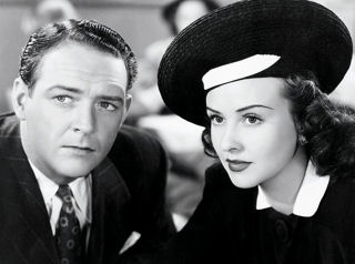 William Gargan met Margaret Lindsay in "A Desperate Chance for Ellery Queen" (1942).