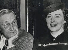Charles Grapewin en zijn bruid, de voormalige Mevr. Loretta McGowan Becker uit Chicago (jan 1945).