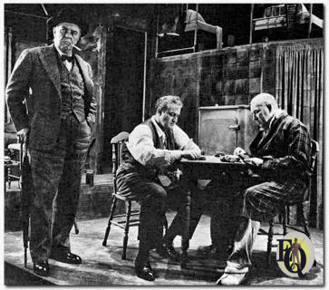 Thomas Chalmers, Lee J. Cobb en Howard Smith in "Death of a Salesman" (Morosco Theatre, 10 feb 1949 - 18 nov 1950)