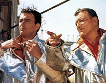Jim Hutton als Greg Parker, de rechterhand van Chance Buckman (John Wayne) in "Hellfighters" (1968).