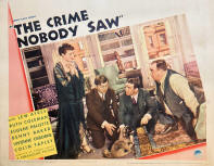 Een lobbykaart uit een set van acht voor "The Crime Nobody Saw".