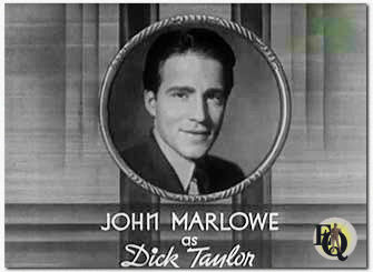 Marlowe's film debut as John Marlowe in "Brilliant Marriage" (1936).