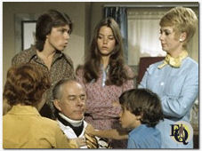 Harry Morgan with "The Partridge Family" (1970).