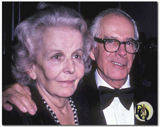Eileen Morgan (L) and her husband actor Harry Morgan (R) at the 34th Annual Directors Guidl of America Awards (March 13. 1984), Beverly Hilton Hotel, Beverly Hills, California.