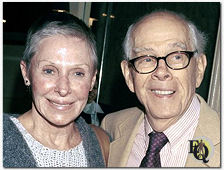 Harry Morgan and his wife at a banquet April 4. 2001 in Los Angeles, CA.