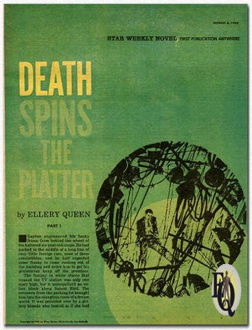 "Death Spins the Platter" werd voor het eerst gepubliceerd in "Star Weekly" in twee delen vanaf 4 augustus 1962 (Hier eerste deel).