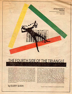 "The Fourth Side of the Triangle" werd gepubliceerd in "Toronto Star Weekly", deel 1 - 19 december 1964. (Illustratie door Gerry Sevier)