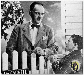 Dr. Carvell (Santos Ortega) uit "Big Sister" is een vriendelijke plattelandsdokter die probeert de jonge Richard Wayne (in de uitzending gespeeld door Ruth Shafer) het gevoel van veiligheid terug te geven (1947).