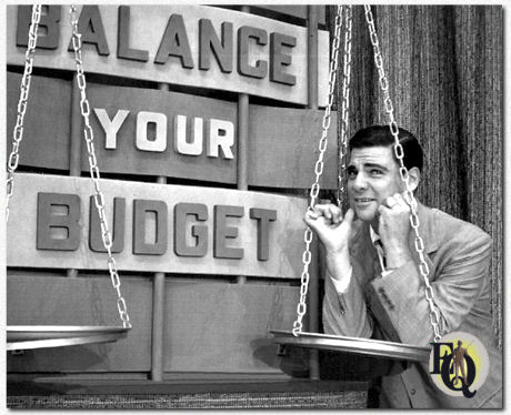 Bert Parks – billed as “the keeper of the Horn of Plenty” – hosted Balance Your Budget (CBS, 1952 - 1953) where contestants described how they had found themselves financially temporarily embarrassed and competed to win the amount of money they needed to run their household for one year. Contestants won money by answering general knowledge questions correctly and ended their play when they had either “balanced their budget” or were defeated by another player. Parks was assisted by 18-year-old Lynn Connor.