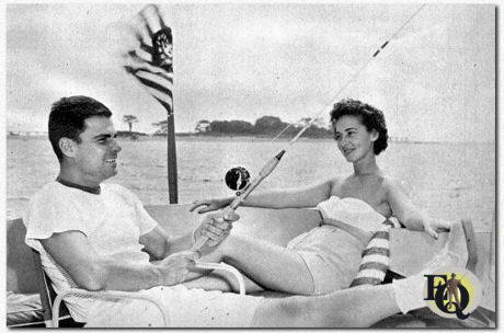 The big family adventure in the summer of 1954 was a 22-foot cruiser, christened "The Annette," of course, for his two sweethearts. It took the place of the outboard motorboat Bert built himself.