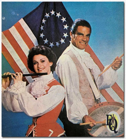  Bert Parks, the host of the Miss America pageant, and Shirley Cothran, Miss America 1975, in a publicity show for the 1975 broadcast in search of Miss America 1976.