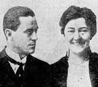 Charles Grapewin en Anna Chance in een publiciteitsfoto voor de opvoering van Between Showers (Bijou Theatre, Nashville - April 1913)