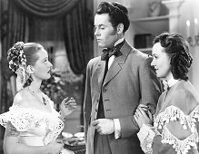 Bette Davis, Henry Fonda en Margaret Lindsay. Een scene uit "Jezebel" (1938).