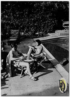 All the big outdoors is theirs, now -and they are pleased! As the Tremaynes point out, who ever gets a swimming pool thrown in with the lease of a Manhattan apartment? (1952)