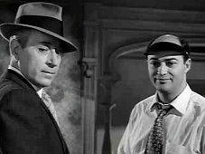 George Raft and Larry Dobkin in "Loan Shark" (1952)