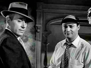 George Raft en Larry Dobkin in "Loan Shark" (1952)