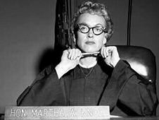 In Public Defender (1955) she played the role of Hon. Martha A. Knox.