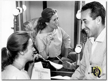 Actor Kathleen Nolan and producer Irving Pincus for The Real McCoys in dressing room (ca. 1960), 1957-63 Courtesy Everett Collection