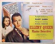 Ellery Queen, Master Detective - Lobbykaartje: eerste uit de gebruikelijke serie van acht stuks