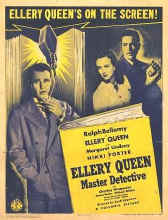 Ellery Queen Master Detective - Window Card