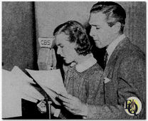 Gertrude Warner and Sherling Oliver (David) in "Beyond These Valleys" (Nov 1940).