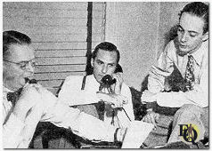  George Faulkner, George Zachary and Howard Teichmann hammer out another Ford Theater production (Feb 1948)