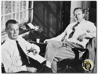 "Squad Room" (1954) another Mutual Radio program had Chuck Webster (L) playing with Bill Zuckert